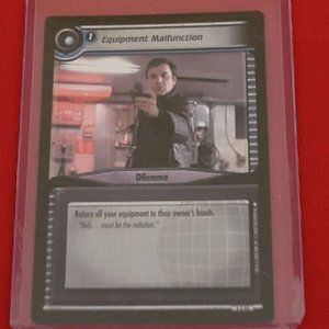 2002 STAR TREK, EQUIPMENT MALFUNCTION CARD!!!